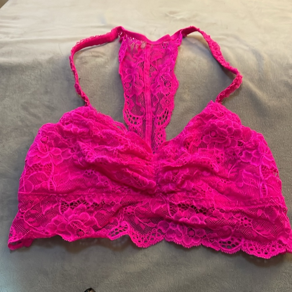 PINK VS HOT PINK SMALL BRALETTE